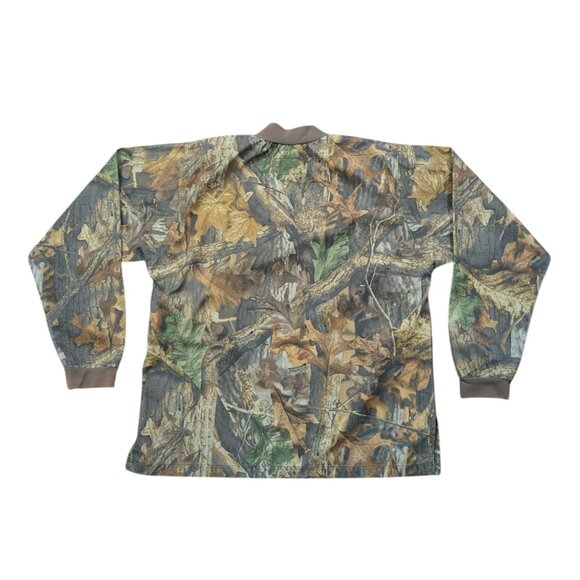 SCENT LOK Savanna Camo Long Sleeve Midweight Pullover Shirt L Advantage Timber - Picture 2 of 7